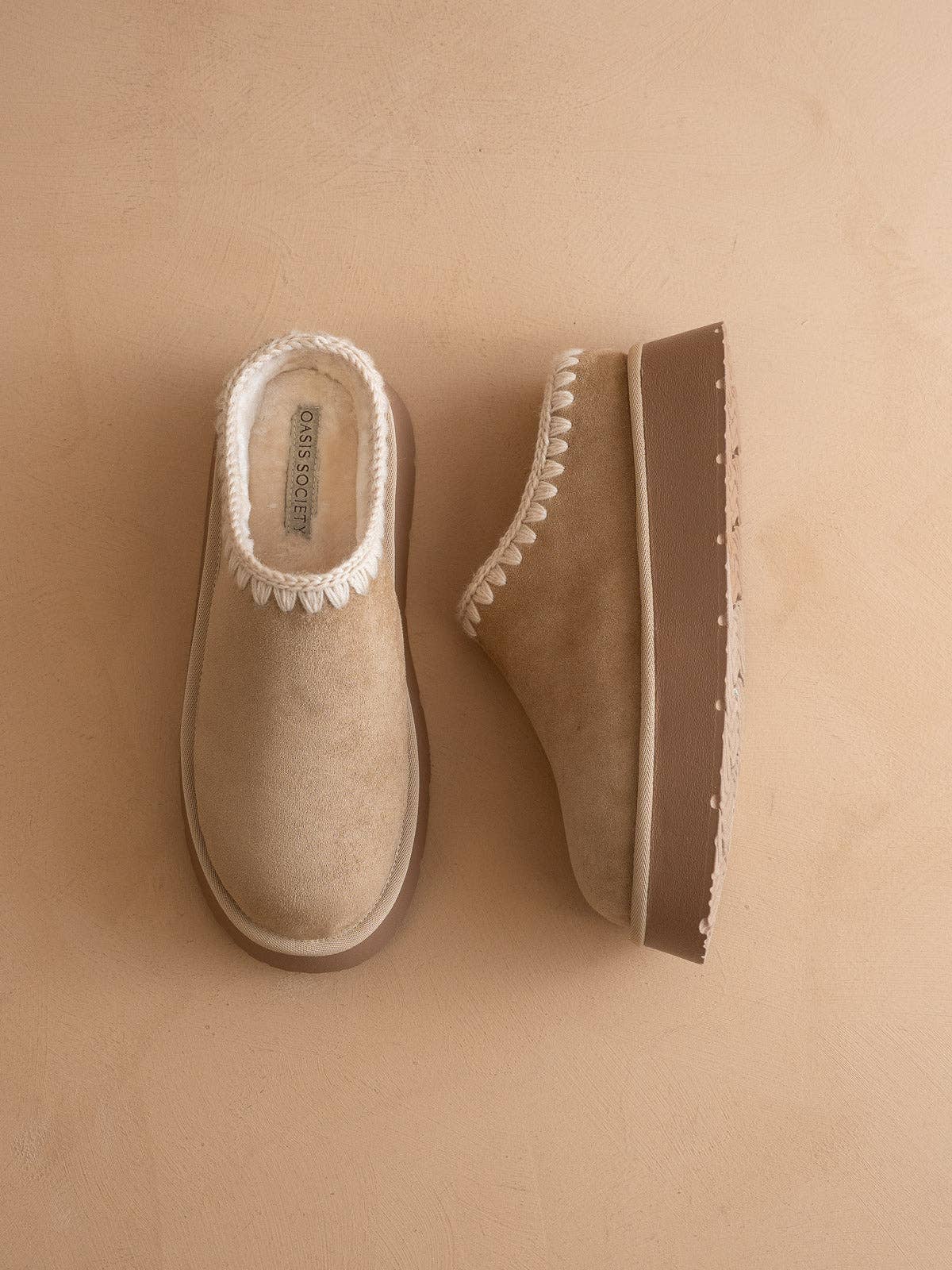 The Brandi | Almond Platform Mule