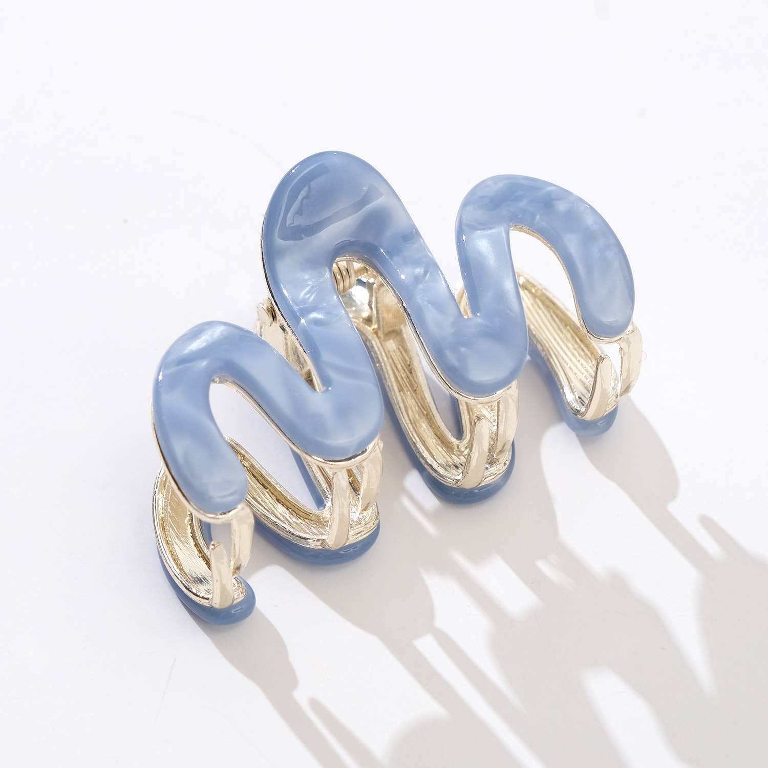 Willow Mini Coastal Metal Squiggle Claw Clip