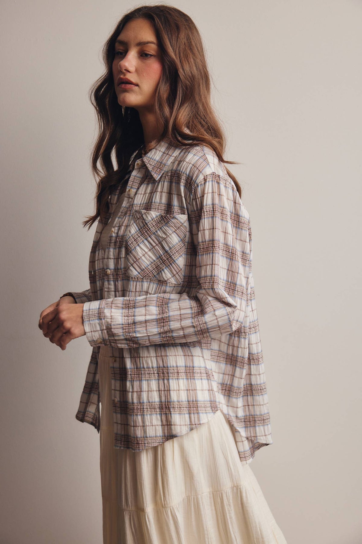 Alicia Plaid Button Down