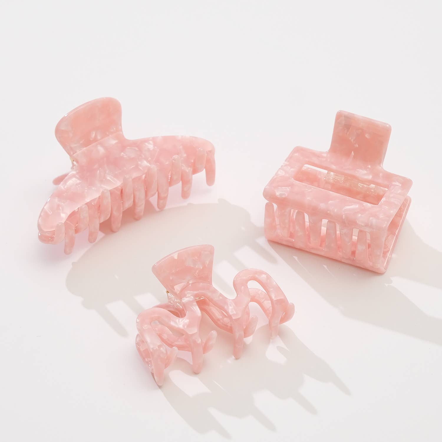 Saltwater Pink Assorted Small/Medium Claw Clips