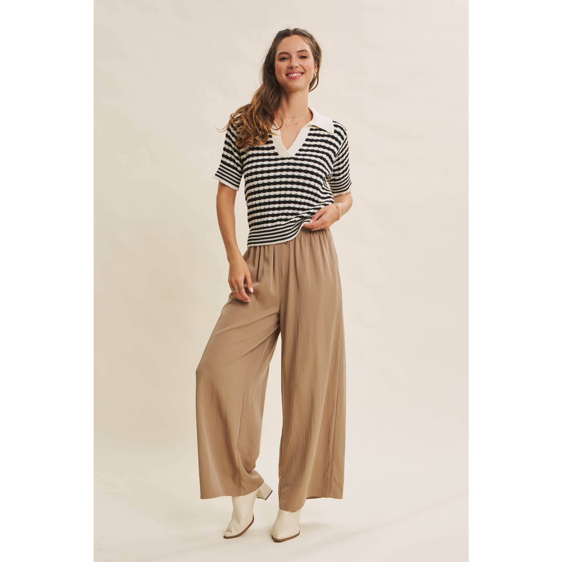 Evelyn Wide Leg Pant