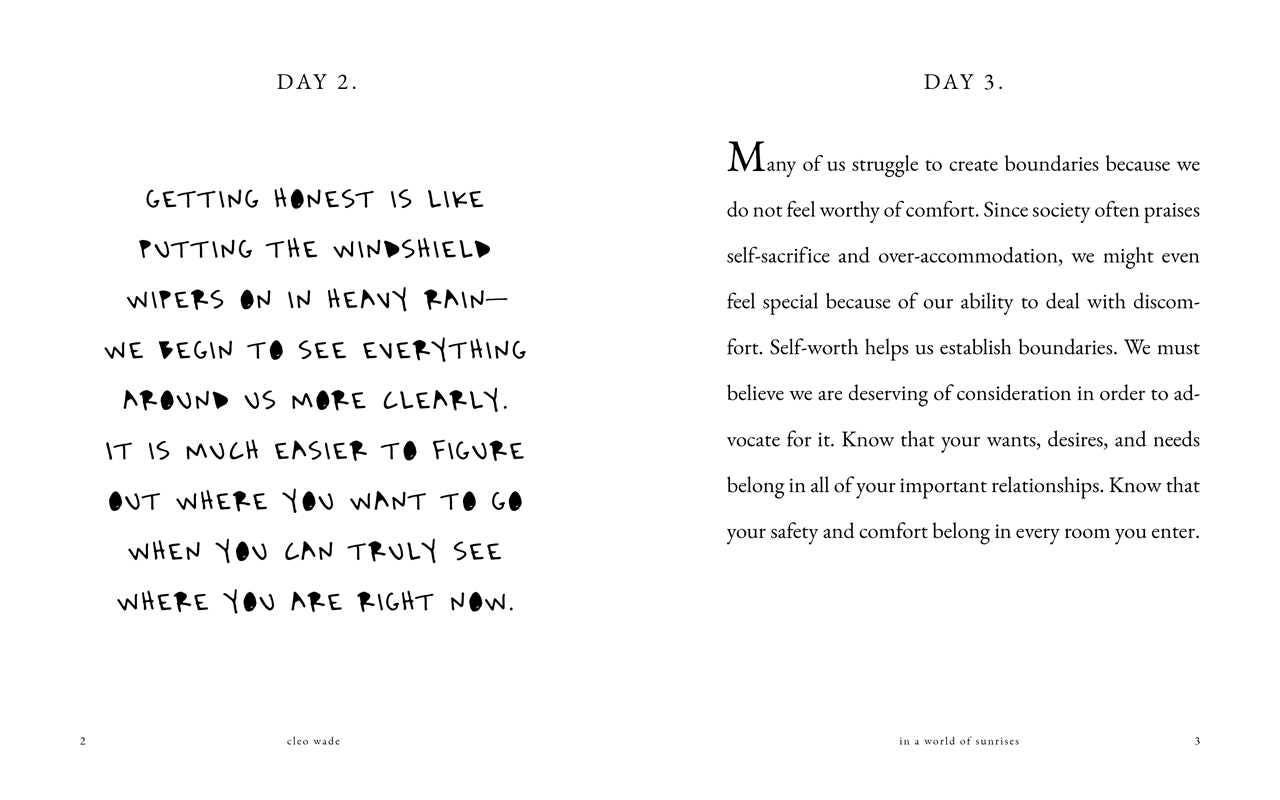 In a World of Sunrises by Cleo Wade