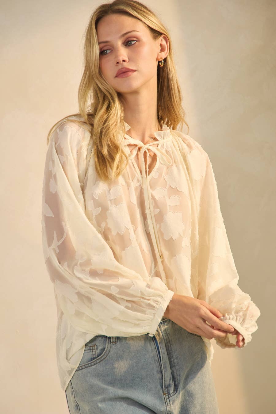 Alison Sheer Jacquard Blouse