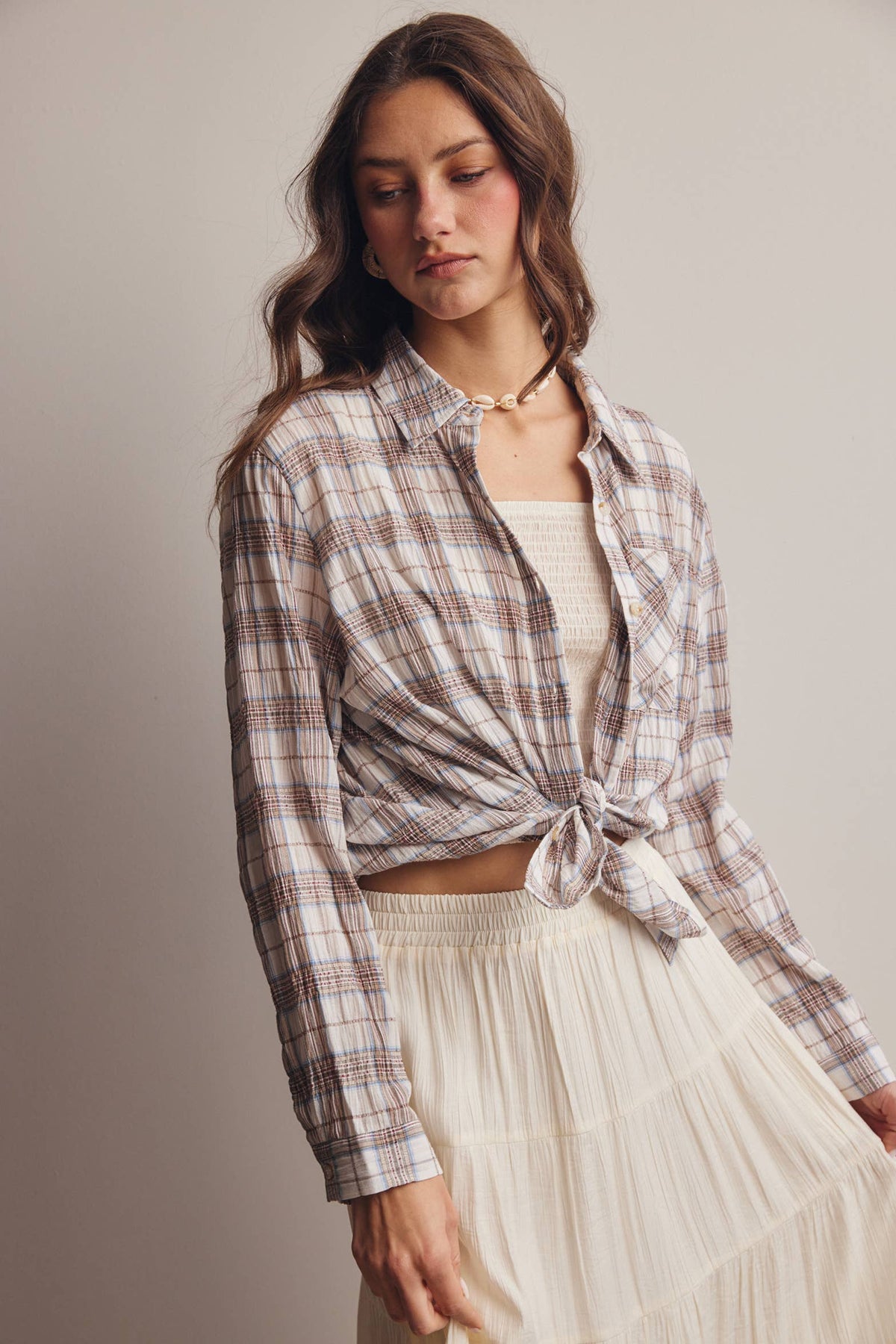 Alicia Plaid Button Down
