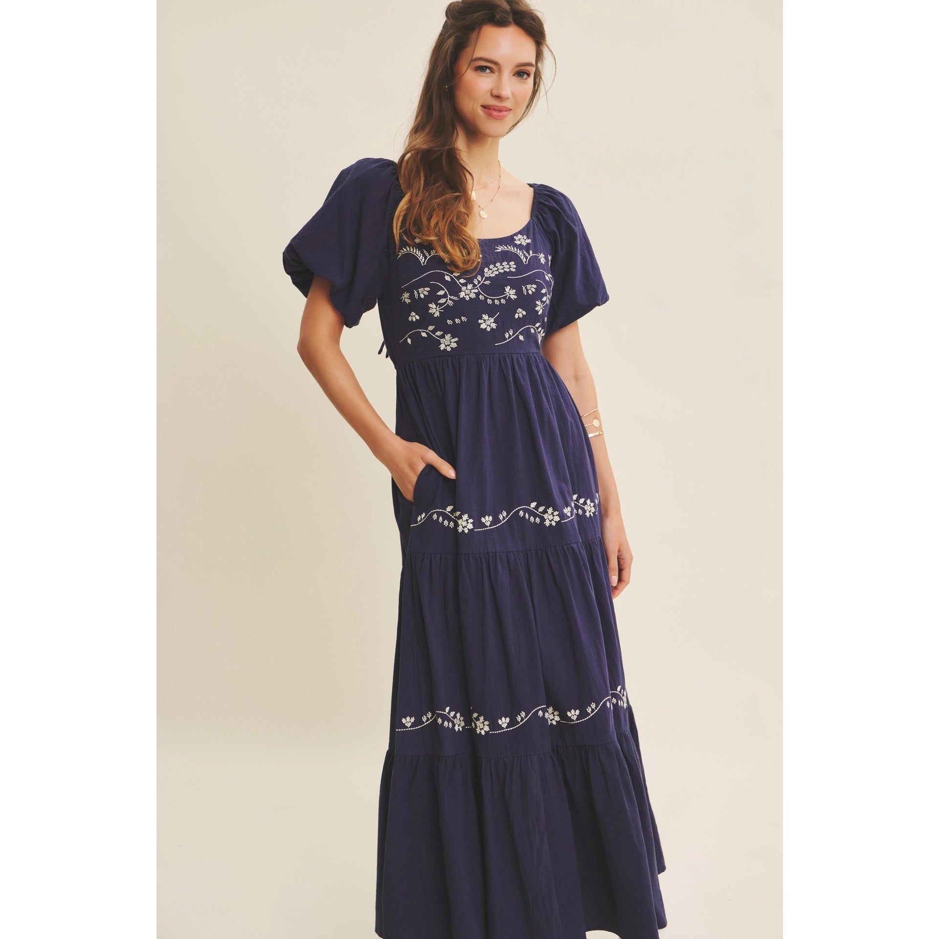Jordan Embroidered Maxi Dress