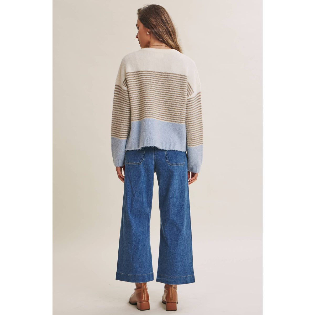Dakota Striped Colorblock Cardigan