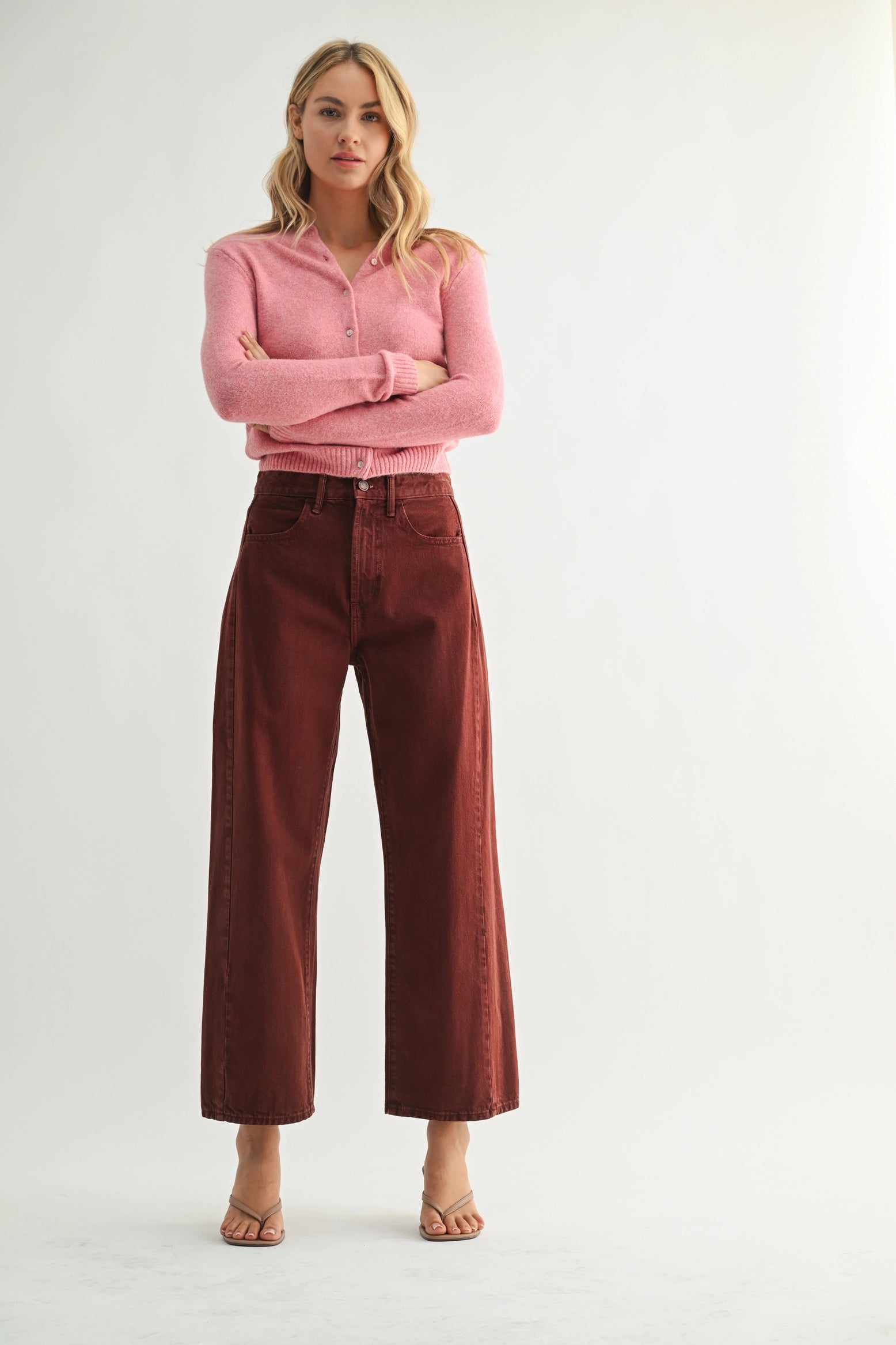 Calli Barrel Twist Jean in Cinnamon