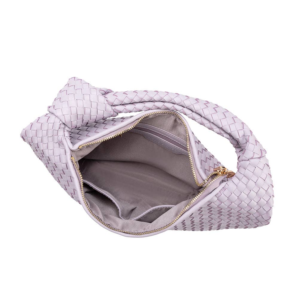 Brigitte Lilac Recycled Vegan Shoulder Bag