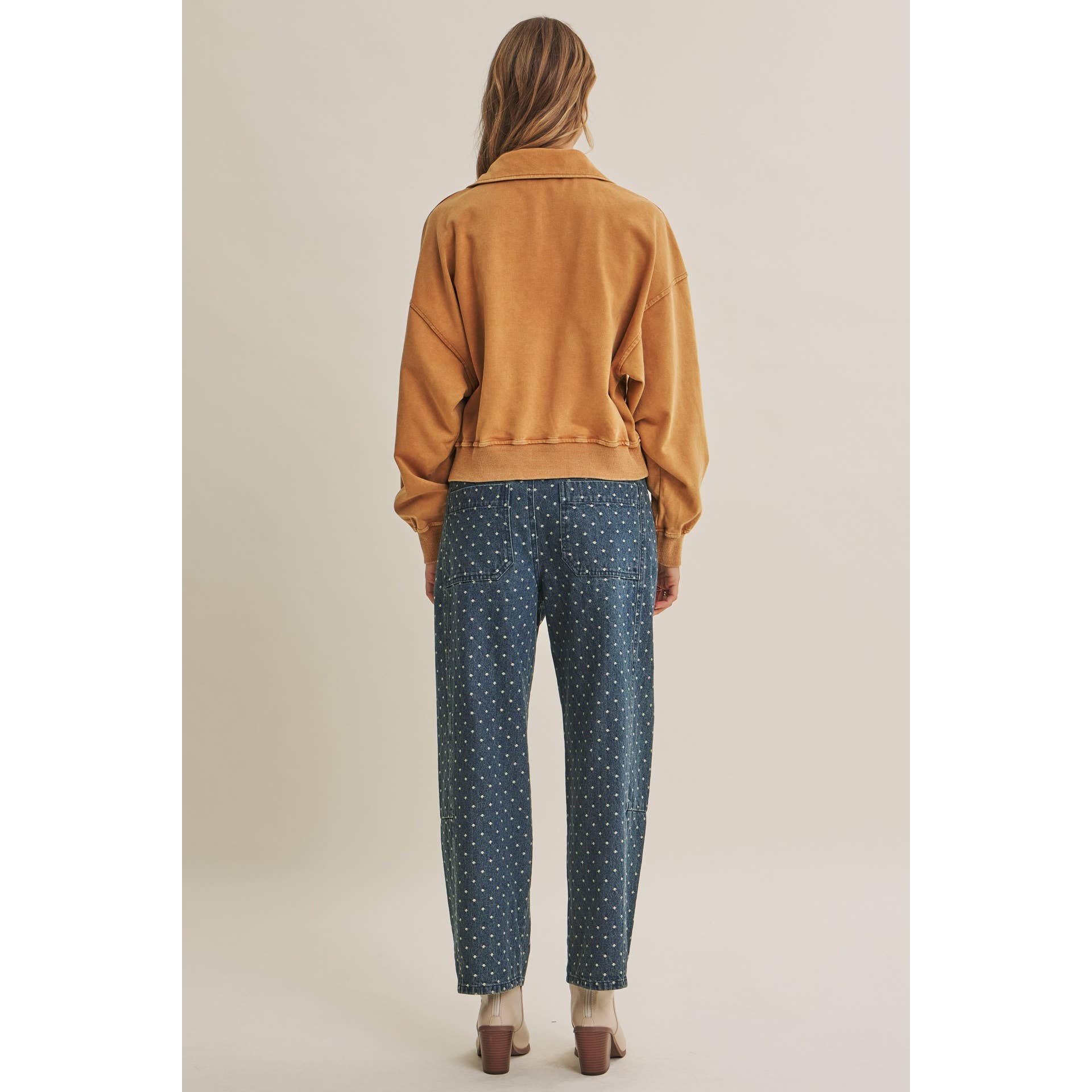 Frankie Polka Dot Barrel Jeans
