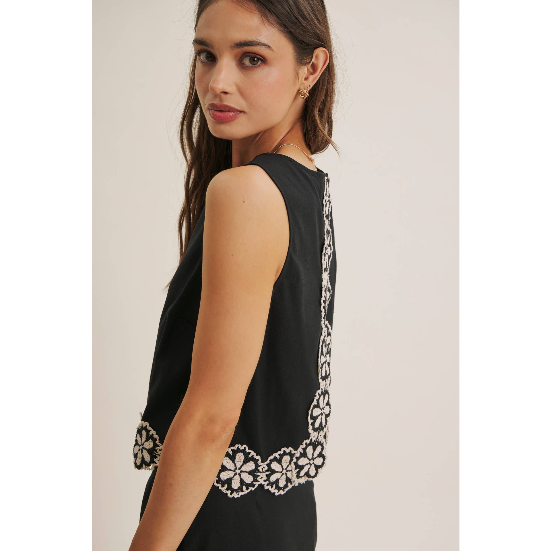Zinnia Crochet Lace Tank