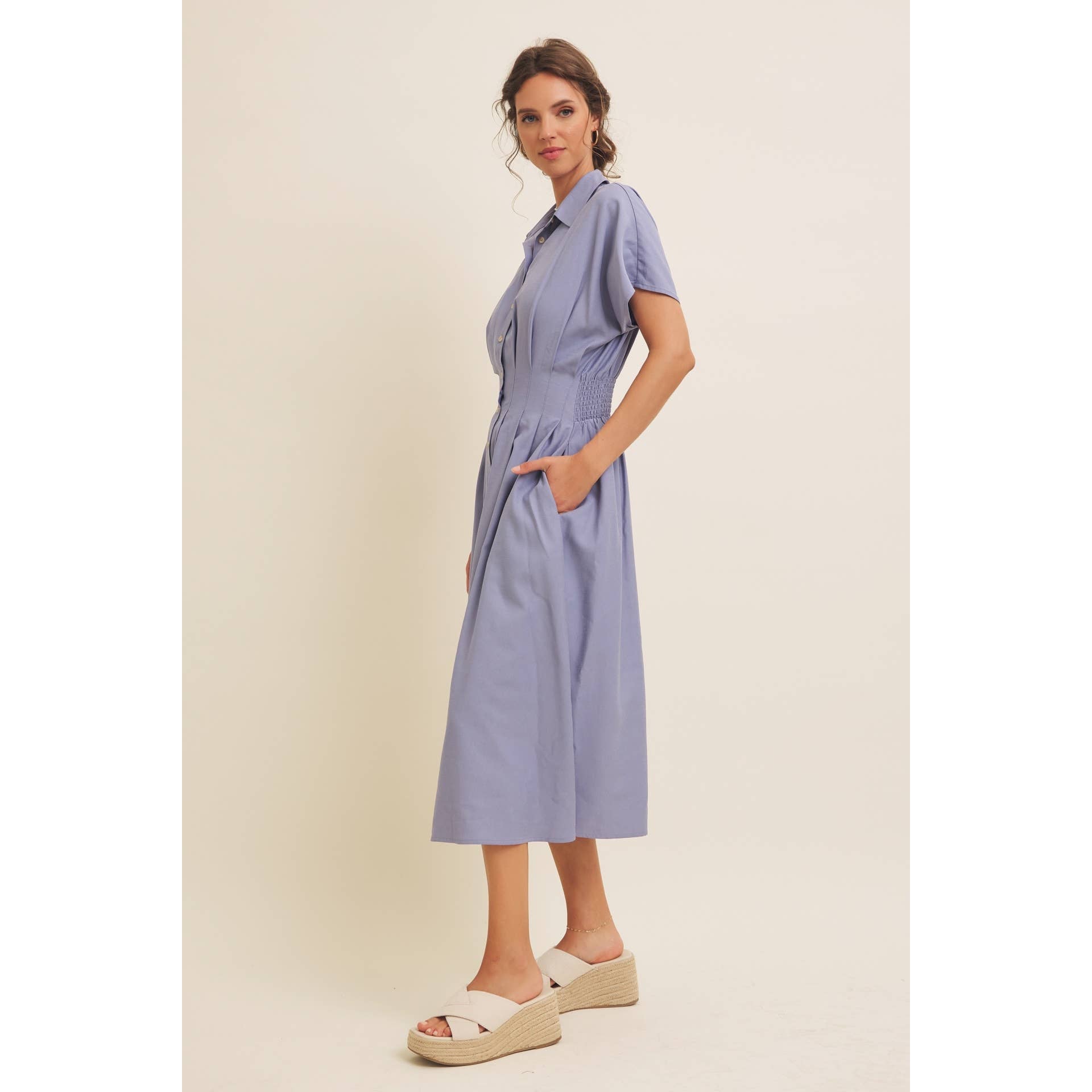 Peyton Pleated Midi Dress