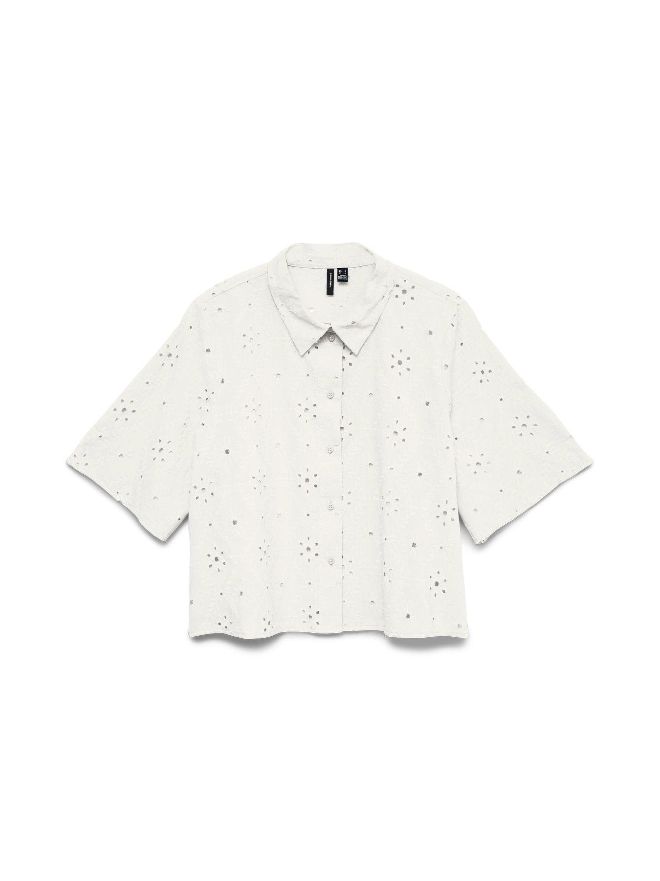 VMELIZA SHORT 2/4 SLEEVE SHIRT WVN NOOS - Snow White