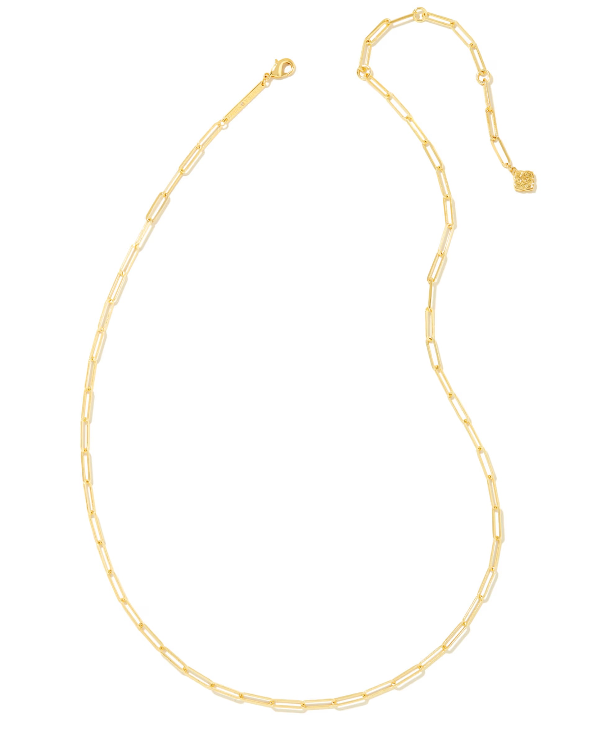 Courtney Gold Paperclip Chain Necklace