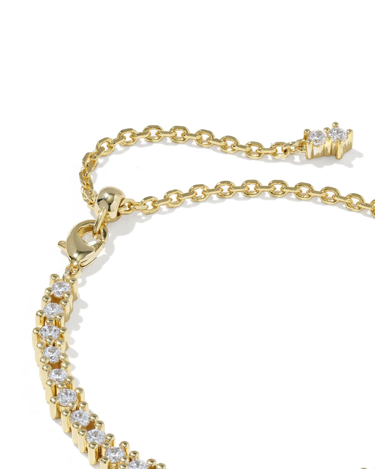 Fate Gold Tennis Bracelet - White CZ