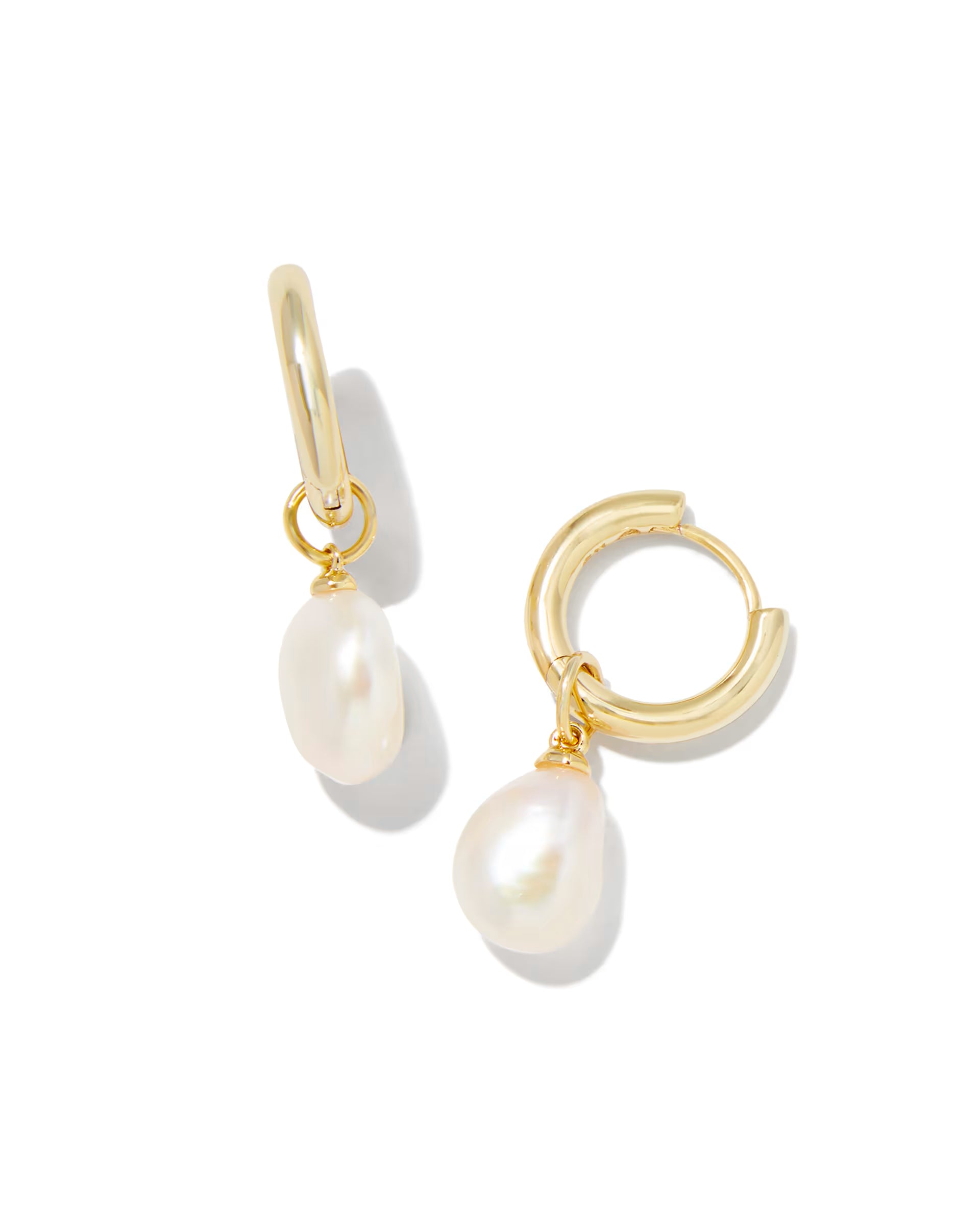 Willa Pearl Huggie Earrings - Freshwater Cultured Pearl
