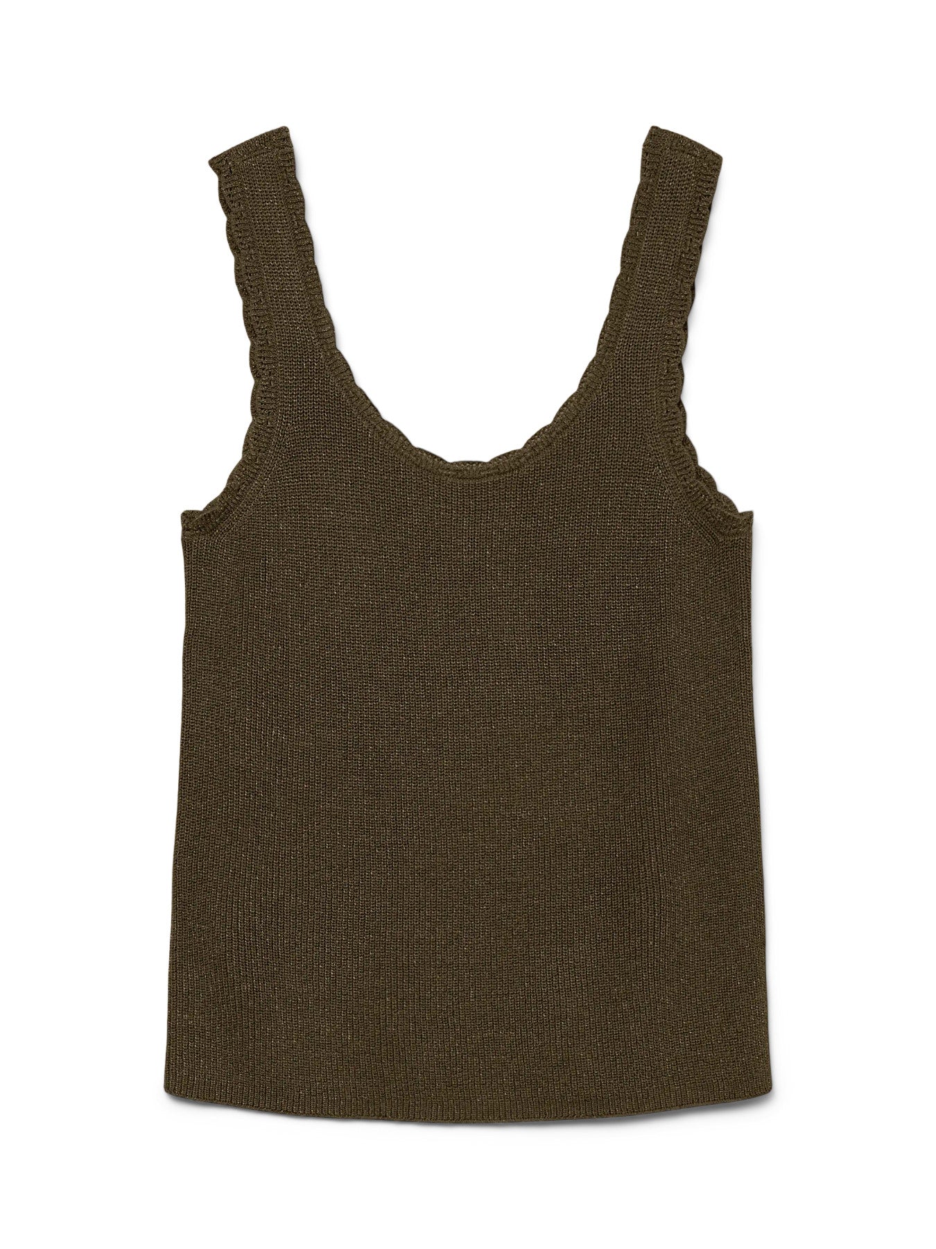 VMLEXIE SHINE SL U-NECK TOP BTQ LX - Kalamata W. DTM LUREX